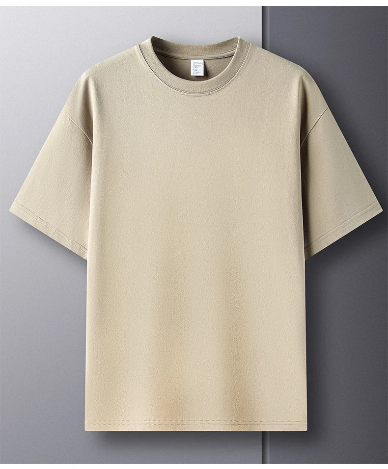 Cool men's t-shirt for hot summer weather, made of cotton