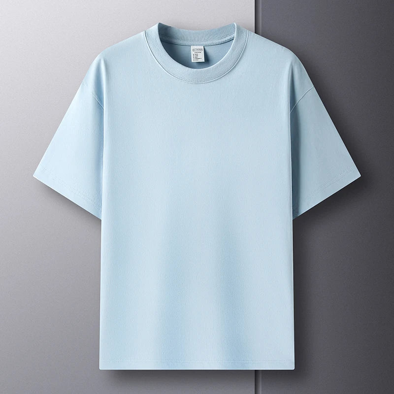 Cool men's t-shirt for hot summer weather, made of cotton