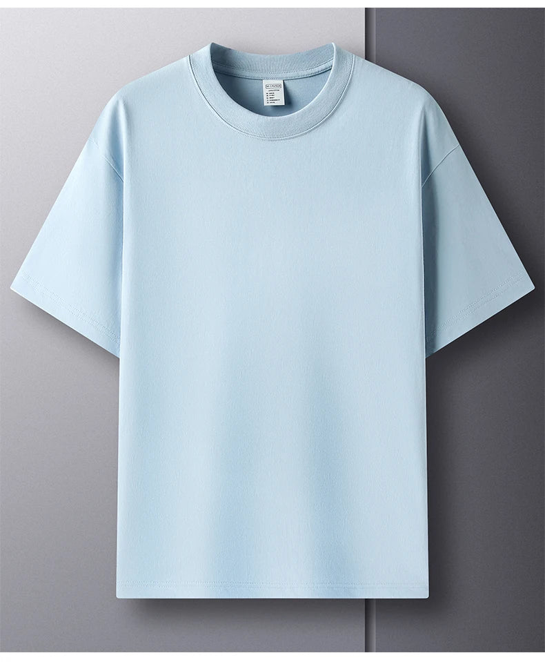 Cool men's t-shirt for hot summer weather, made of cotton