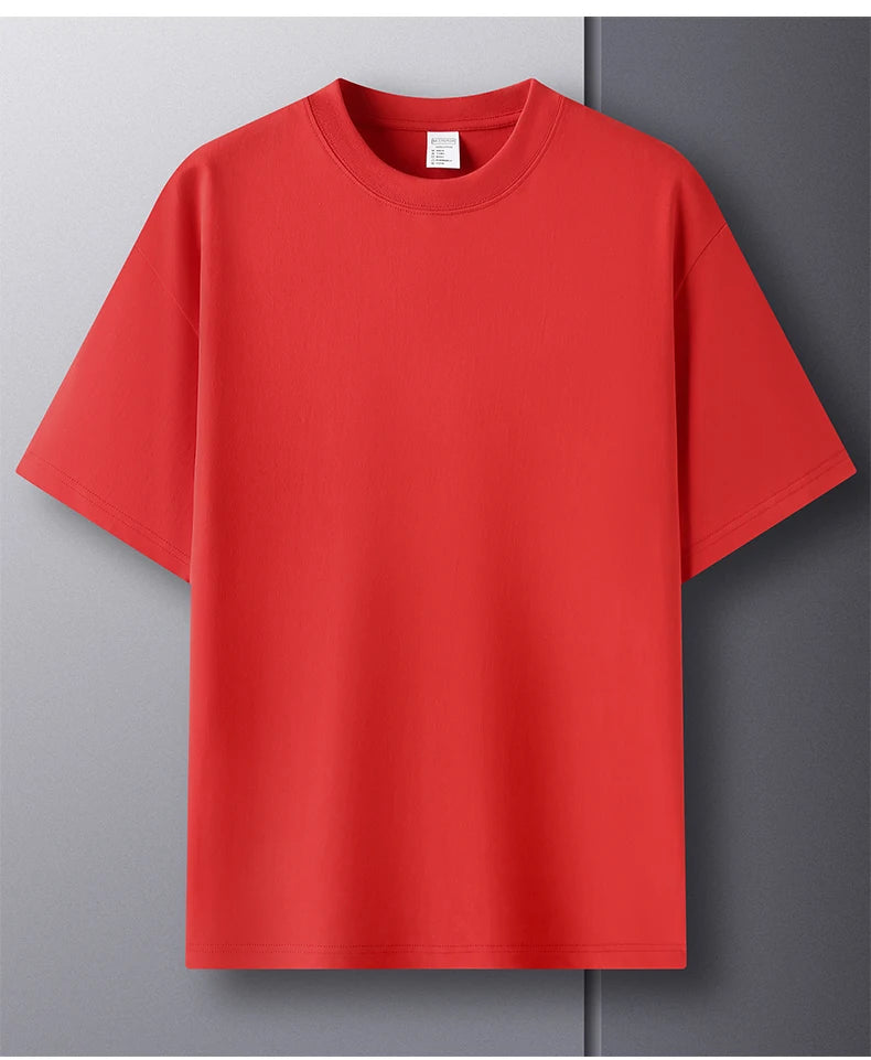 Cool men's t-shirt for hot summer weather, made of cotton
